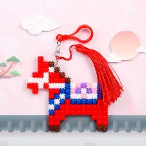 2026 병오년 붉은 말 디폼 블럭 키링 만들기 diy 키트 신년 새해 미술 활동 미니 블록 돌봄 방과후 늘봄