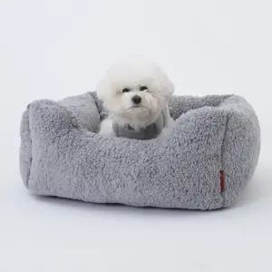 툼툼 모던 사각 방석 그레이/강아지 고양이 쿠션 침대 베드 포근한 미끄럼방지 네모 프레임 애견 반려견