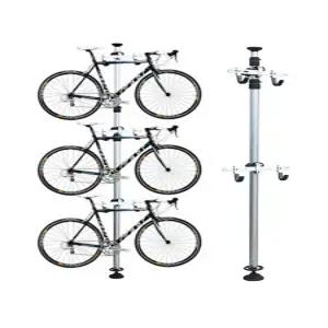 실내 베란다 자전거거치대 기둥식 걸이 천장 행거 수직 랙 아파트 주차대 보관 정비대