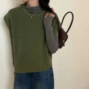 니트 레이어드 슬리브 베스트 NM-0282