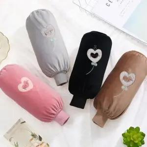 보들보들 포근한 벨벳 팔토시 양쪽 2P 한세트 작업 사무 가정용 암워머