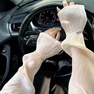 여성 실크 큐빅 슬리브 팔토시 운전토시 암워머 반토시 작업용팔토시 여성팔토시 사무실팔토시 사무용토시