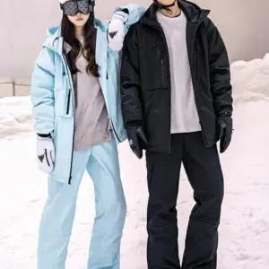 방한 스키복 세트 스키 보드 상하세트 경량 방수 방풍 겨울 커플 보드복