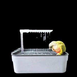 앵무새 샤워 자동 순환 케이블이 그릇 키우기 앵무새사료 1세대 둥지 옵션이미지 목욕부스