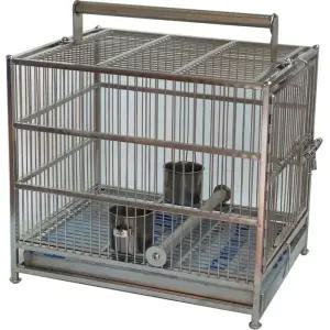 야외 앵무새 새장 훈련 바퀴달린 앵무새집 조립식 놀이터 투명 스텐