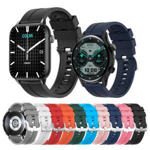COLMI 스트랩용 야외 실리콘 밴드 C61 P73 P68 P28 플러스 I31 V70 팔찌 액세서리 벨트 20mm 22mm