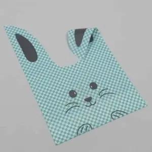 토끼포장지 선물봉투 토끼 비닐봉투 블루 10매입