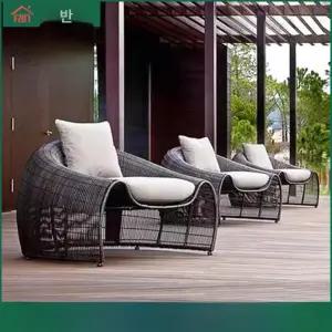 야외라탄소파 의자 싱글2 야외 발코니