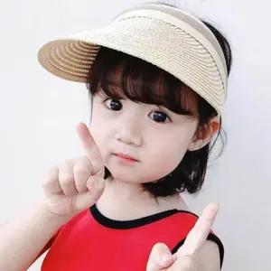 아동 엄마 썬캡 모자 어린이 페이퍼