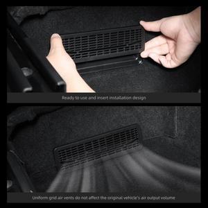 2025년형 테슬라 호환 모델 Y 출시 럭키이지 주니퍼 에어  보호 커버 카시트 그릴 벤트 ABS