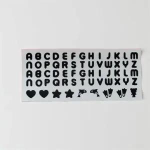 오리발 타투 스티커 숏핀스티커 패들 방수 네임 롱핀 핀스티커