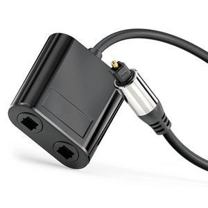 SPDIF 광학 토스링크 광섬유 오디오 스플리터  HDTV DVD 플레이어 플스호환 헤드폰용  1 수 입력-2 암 출력