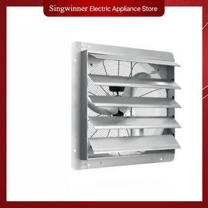 셔터 배기 팬 알루미늄 벽 장착 다락방 팬(AC 모터 포함) 온실 차고 창고 상점용 환기 냉각 FCC