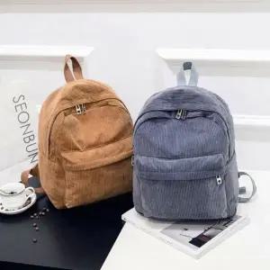 4컬러 여자 골덴 귀여운 코듀로이 데일리 백팩 가방