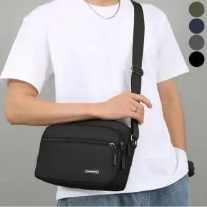 포켓 크로스백 깔끔한 사각 숄더백 가방 멀티 남자