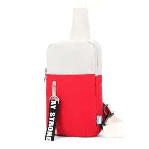 캐주얼 투톤 슬링 바디백 여행 외출 가방