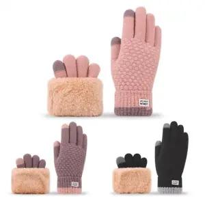 []스마트폰 터치 장갑 겨울 방한 기모 장갑 니트장갑 털장갑 스키장갑