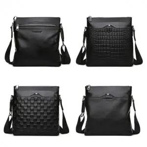 남성용 리얼 가죽 캐주얼 크로스백 66281