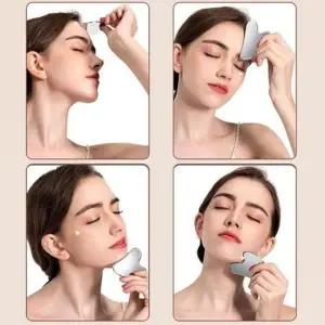 남성 여성 마사지 관리 하트 미니 괄사 파우치 세트