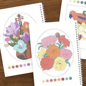 숫자도안 컬러링북 색칠북 시니어 집중력 색칠공부