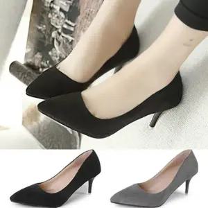 하이힐 여성구두 스웨이드 힐 7.0cm /225-265mm P1086