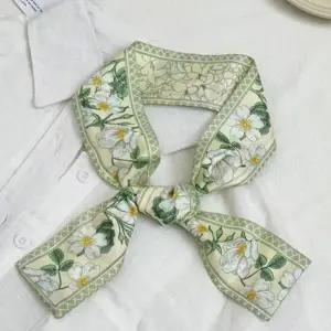 레트로 사각 롱스카프 여성스카프 목도리 머플러 헤어끈