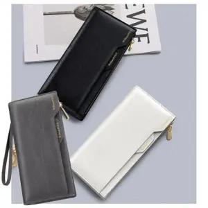 WILLIAMPOLO 오일 왁스 소가죽 여성 장지갑