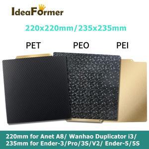 PEI 시트 마그네틱 용수철 스틸 양면 PEO PET 빌드 플레이트 3D 프린터 CR 20 Anet A8 Ender 3 235x235 220