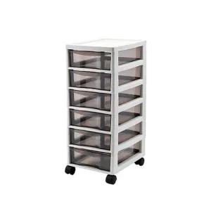 다용도 사무실 실내 서랍형 수납정리함(6단 바퀴O)/가정용수납함/기저귀수납함/신생아물품/창고정리/수납함