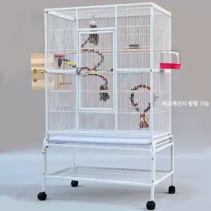 회색앵무 바퀴달린 연철 소형 대형새장 앵무새 날림장 사육장 조류 하우스 대형 앵무 회색