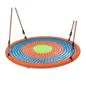 원형흔들그네 스윙 정글짐 새둥지 워먹 그물망 야외 행잉 스윙그네 레드 원형 흔들의자 흔들