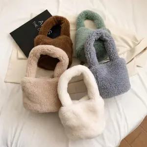 뽀글이 양털 토트백 미니 가방 패션 데일리 핸드백