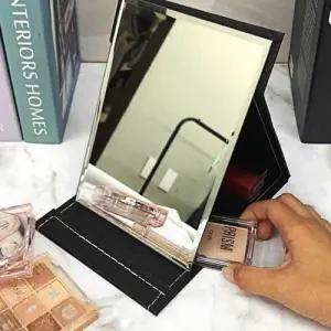 접이식 사각 스탠드 탁상거울 블랙 대 거울 미니 탁상 WEE34A5