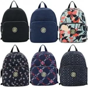 여성용 데일리 여행용 꽃무늬 단색 미니 백팩 천가방