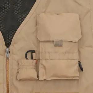 멀티포켓 낚시용 수납 조끼 브라운 레저웨어