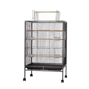 새장 생태 하우스 사육장 철제 케이지 이동장 앵무새 스탠드 조류 삼각지붕