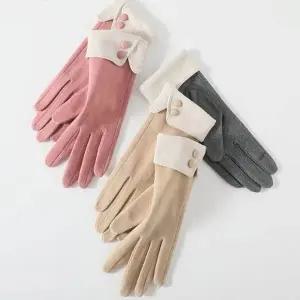 고급스러운 핸드토시 은은한 물결라인 여성스러운 포인트 깔끔하고 베이직한 디자인 방한 글러브