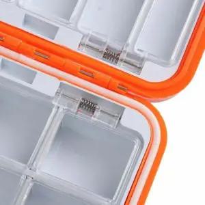 방수 낚시 태클박스 바늘 수납 미끼 케이스 양면 설계