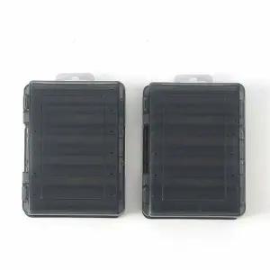 12칸 양면 낚시 태클 박스 그레이 색상 케이스 보관함