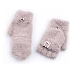 장갑 플랩 스타일 겨울 방한용 여성 손가락 벙어리