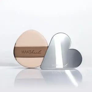 [메이크힐]하트 핏 듀오 (스파츌라1ea+퍼프2ea)