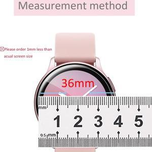 호환 5pcs 라운드 스마트 워치 하이드로 겔 화면 보호기 직경 40mm 필름
