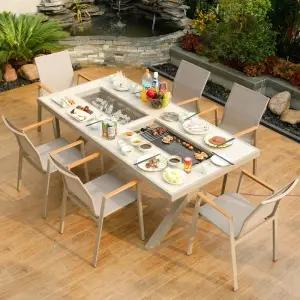 야외 바베큐 대형 테이블 가든 펜션 파티 빌라 캠핑 용품 피크닉