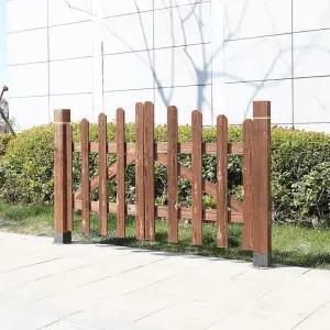 목재 이중 전원 우드 대문 울타리 단독 주택 현관문