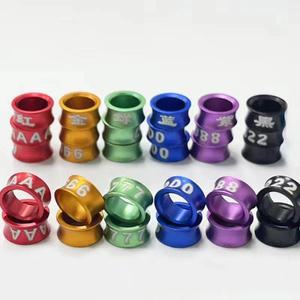 번호 매겨진 알루미늄 및 다리 다양한 색상 식별 추적에 밴드 새 50 폐쇄