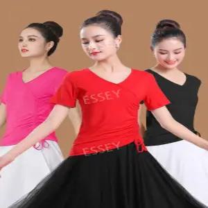 방송댄스복 댄스상의 줌바 여성 공연복 라틴 라인