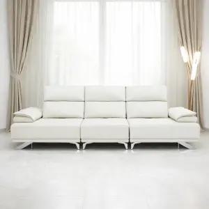 오너스가구 가죽 슬라이드 전동 소파4인