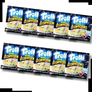 미니젤리 트롤리사우어구미캔디 그로우웜즈 10g 10개