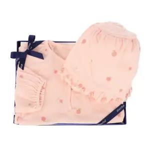 [압소바](김해점)[압소바 26SS 아기임신출산백일돌선물]클로이 요루바디슈트+모자세트(A1110634)봄신상