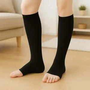 서포팅 오픈토 종아리 압박 밴드 붓기 빼기 압박 스타킹